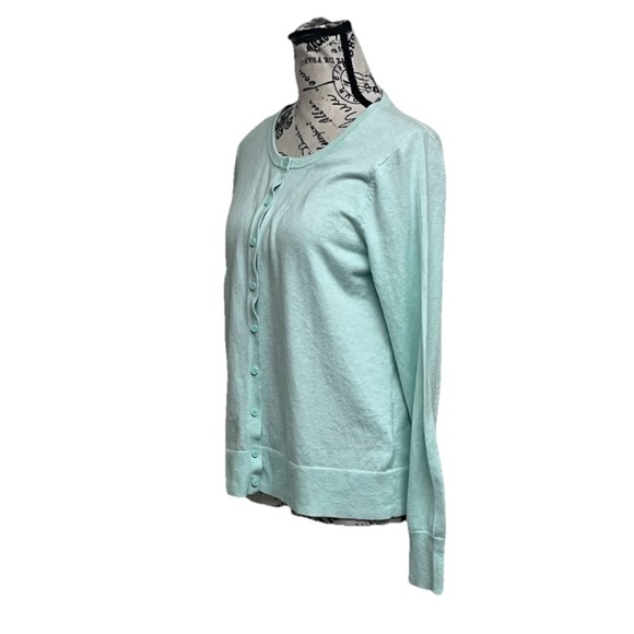 Old Navy Mint Green Cardigan Sweater Women’s Size M Coquette Cottegecore - Picture 3 of 10